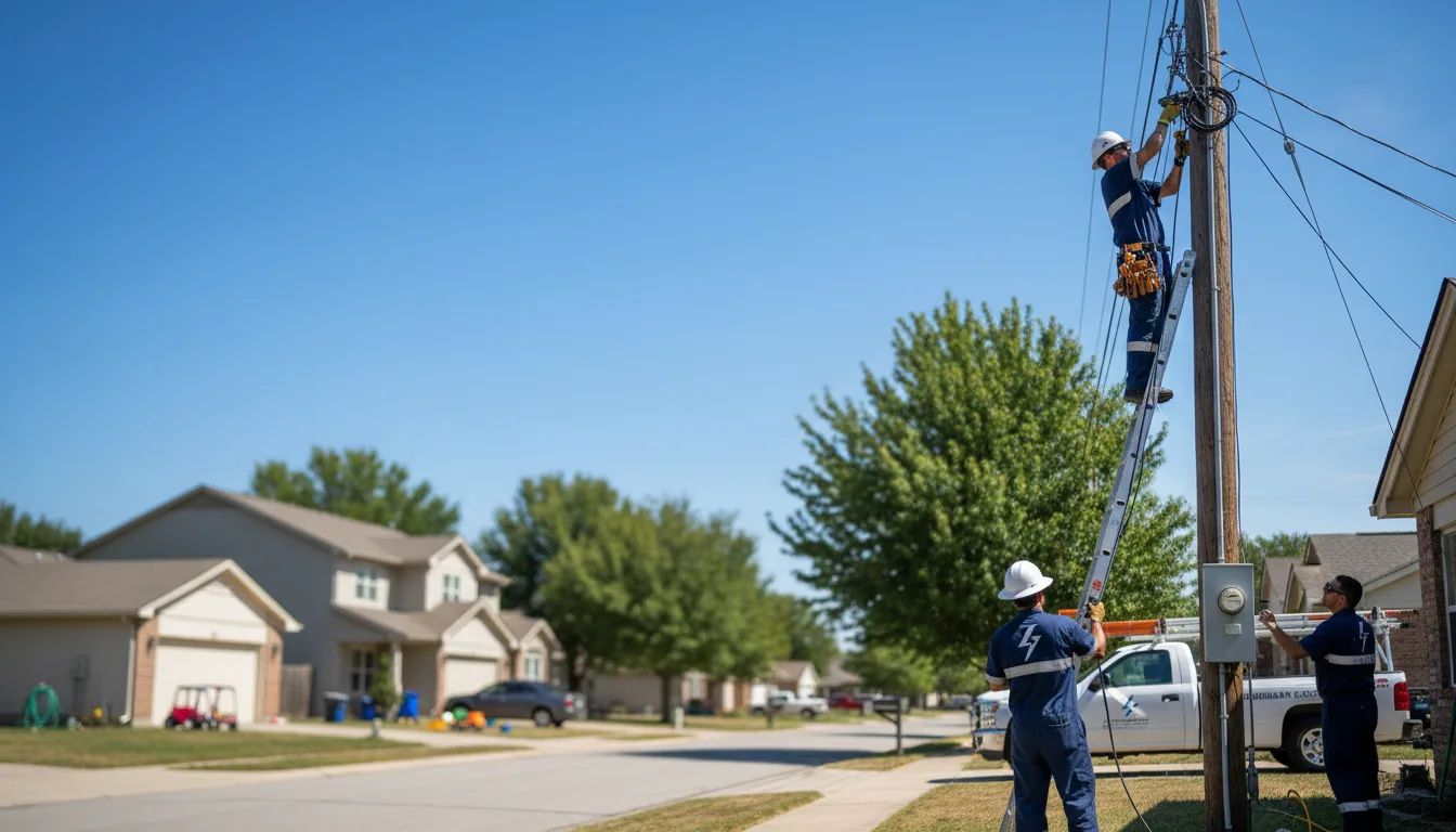 Residential electrician providing installation services in Stoutsville, MO